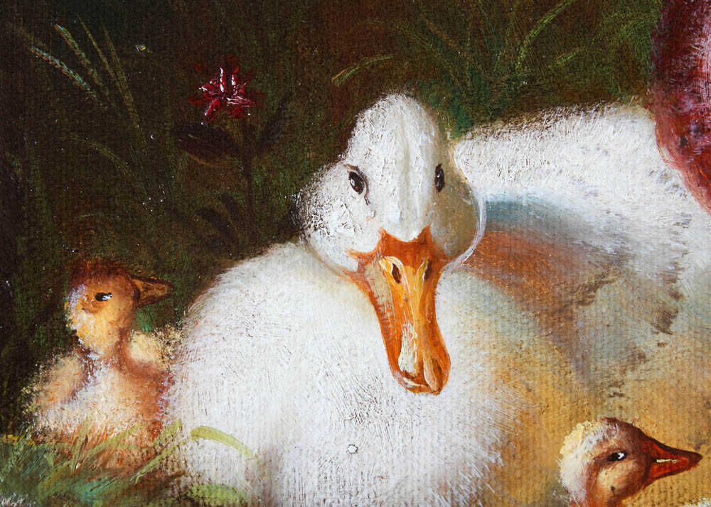 Original Wildlife Oil Painting By Borofsky