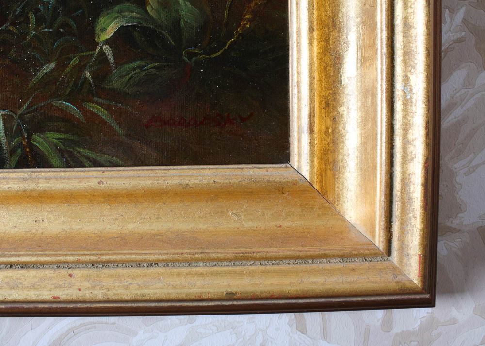 Original Wildlife Oil Painting By Borofsky