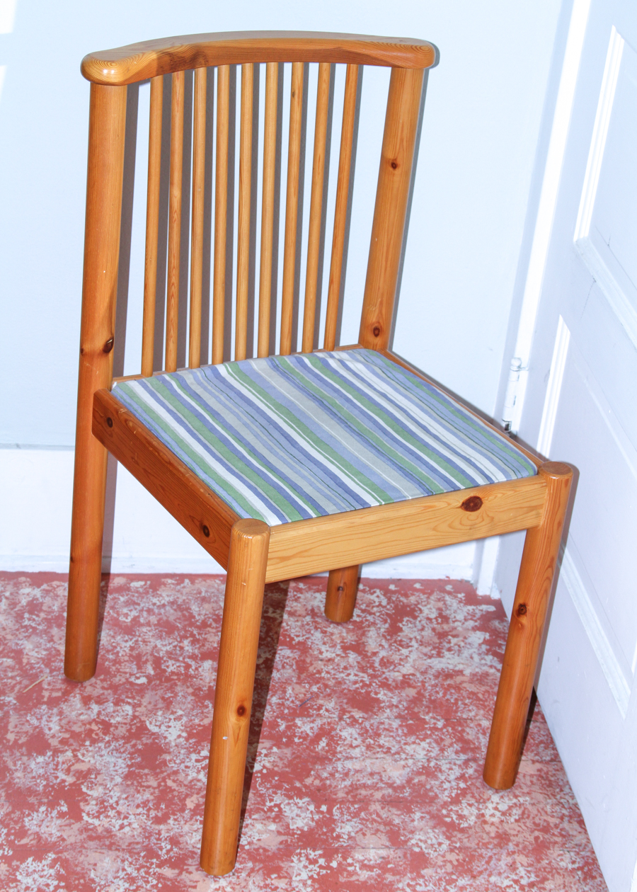 Vintage Birch Desk and PIne Chair