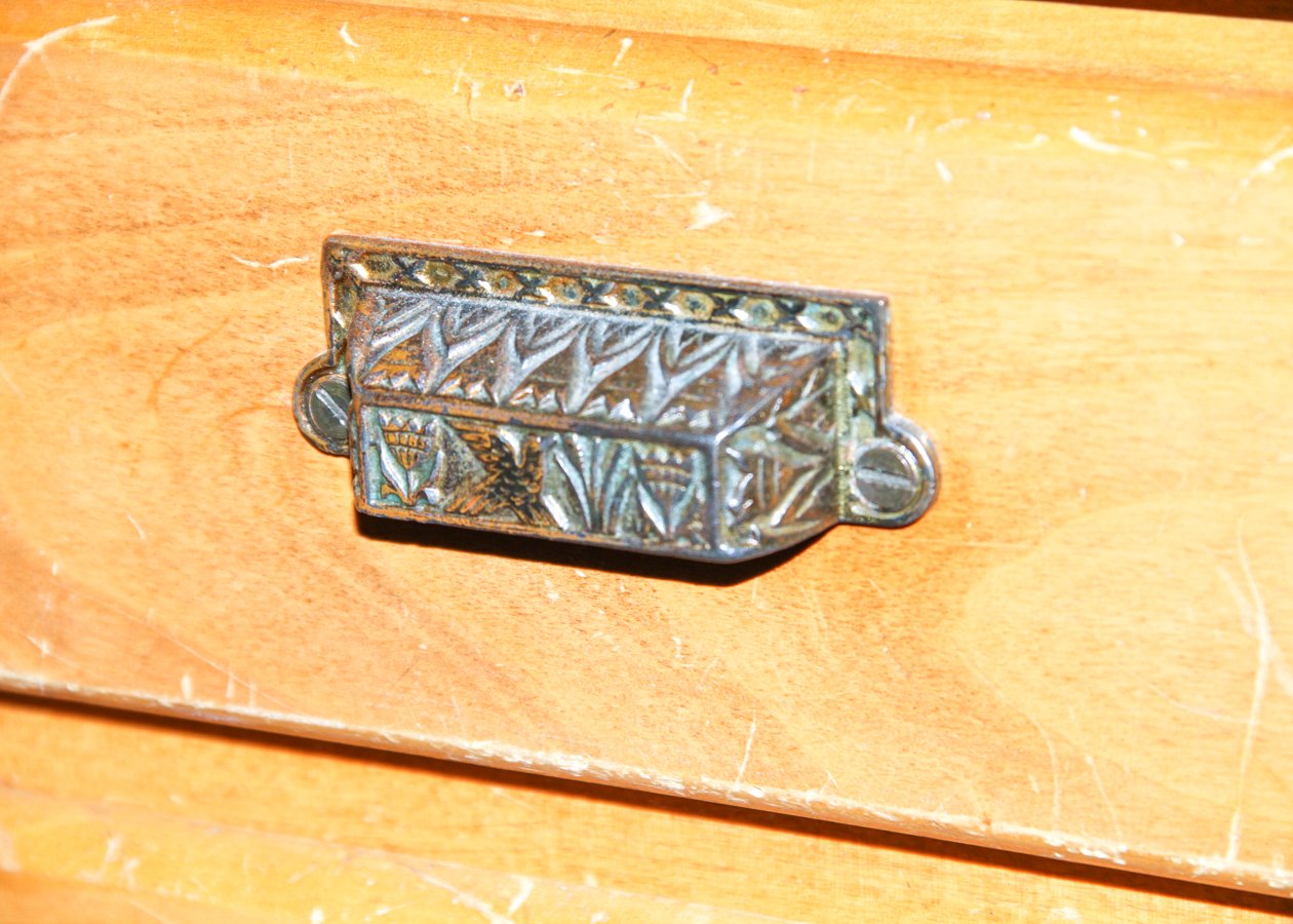 Vintage Birch Desk and PIne Chair