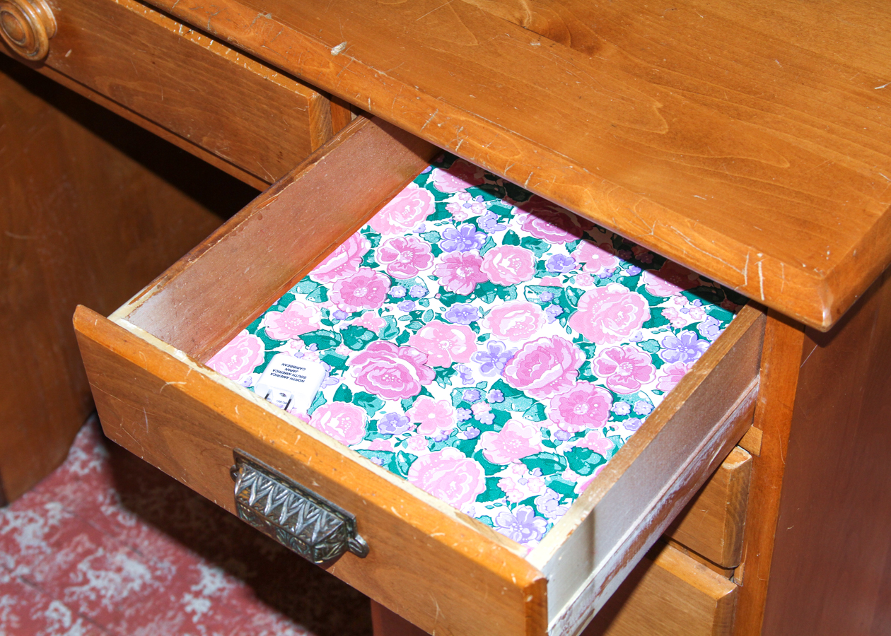 Vintage Birch Desk and PIne Chair