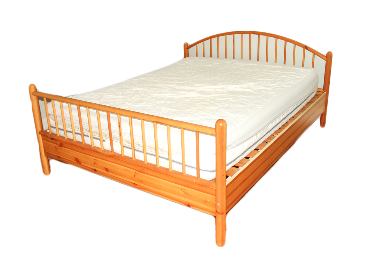 Knotty Pine Full-Size Bed Frame