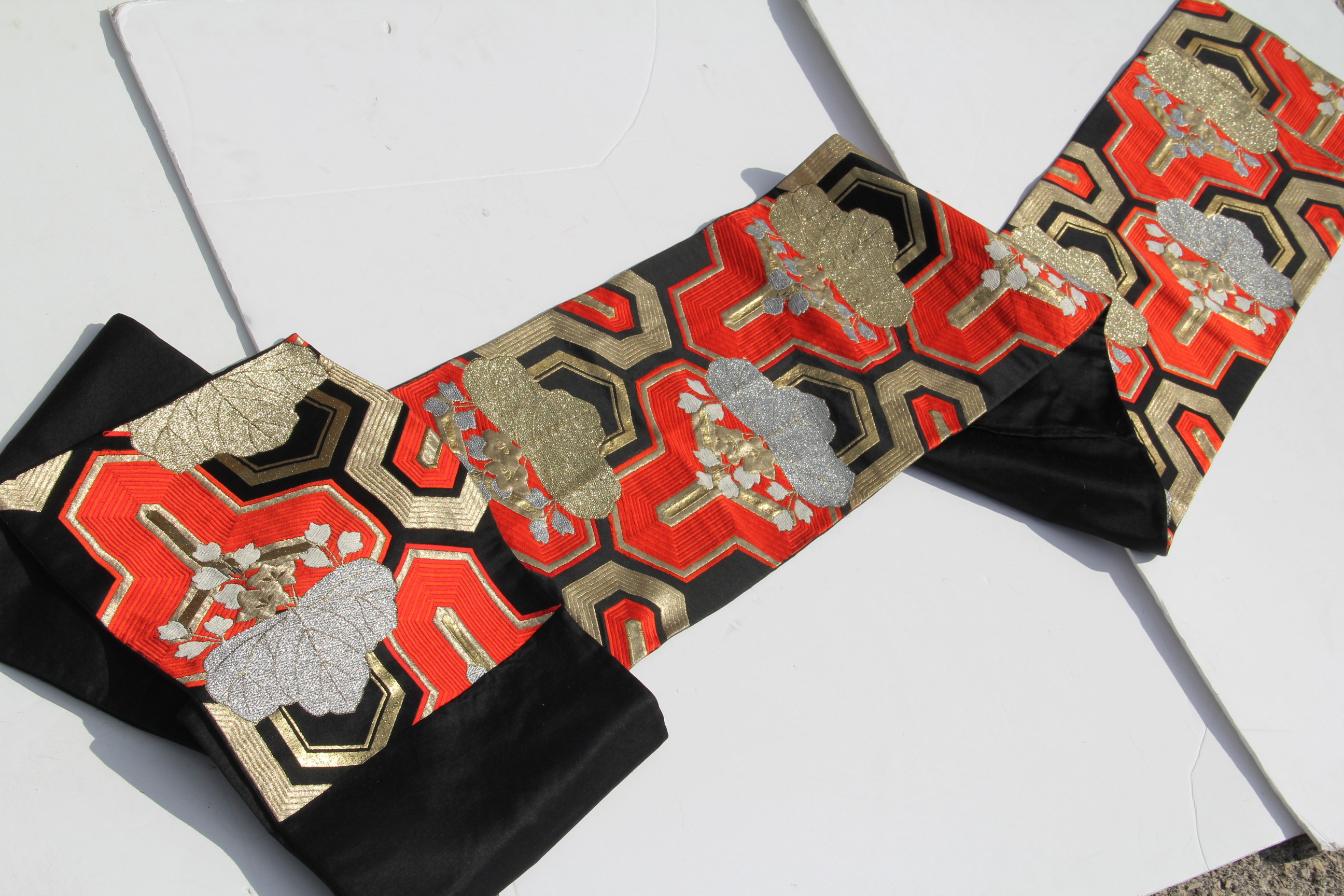 Vintage Japanese Silk Fukuro Obi