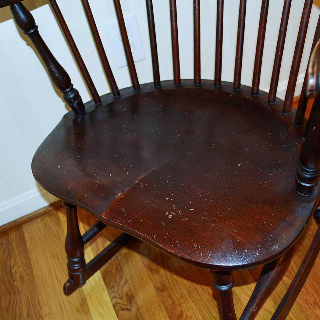 Windsor Style Bow Back Rocking Chair