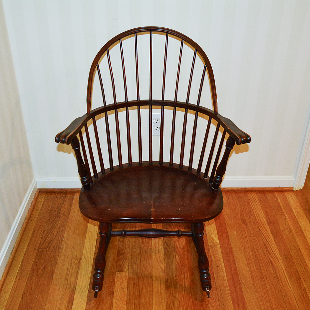 Windsor Style Bow Back Rocking Chair