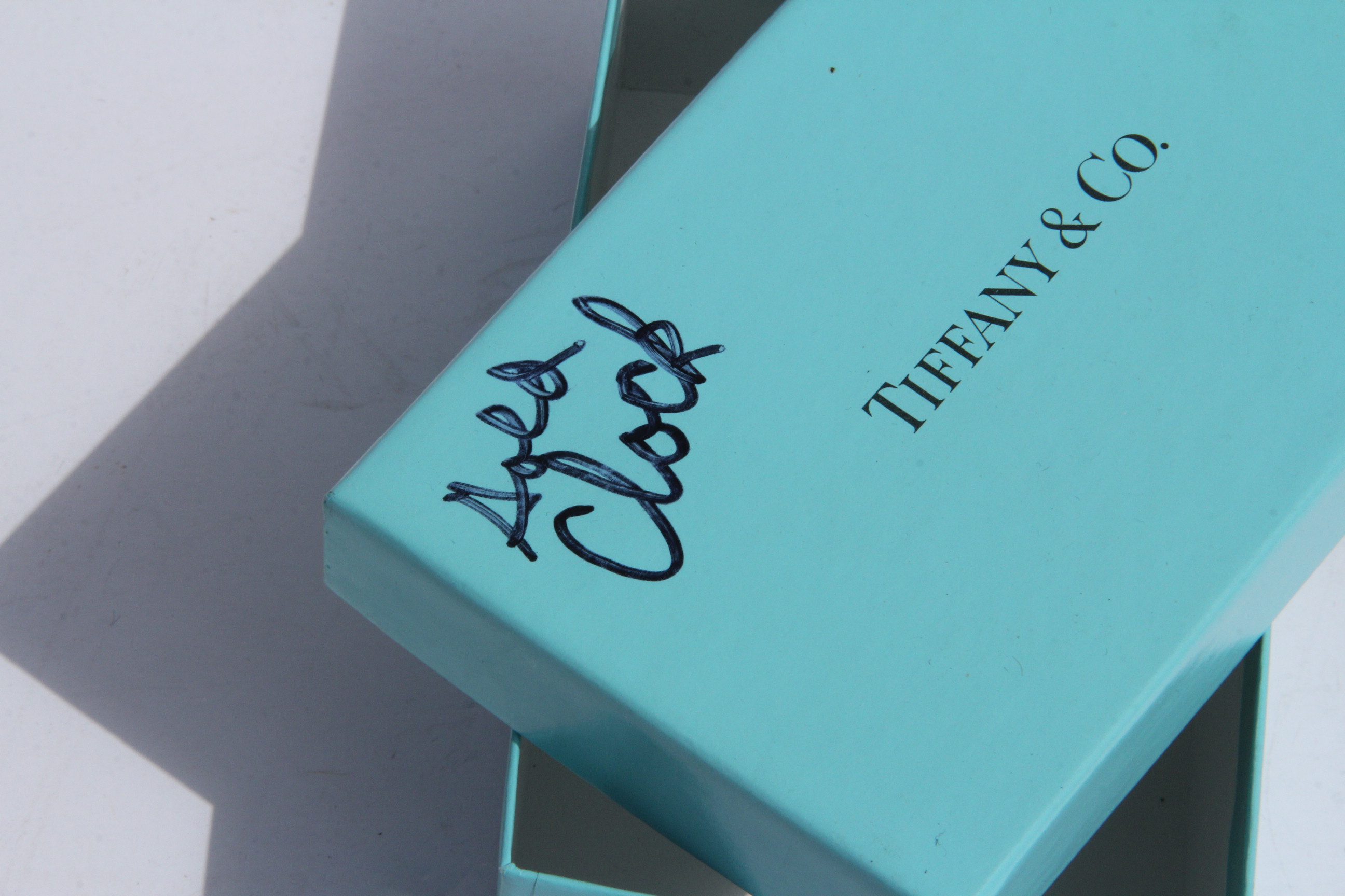 Tiffany & Co. Brass Mantel Clock