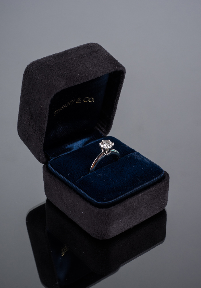 TIFFANY & Co. Platinum Diamond Solitaire Ring