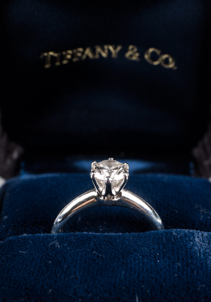 TIFFANY & Co. Platinum Diamond Solitaire Ring