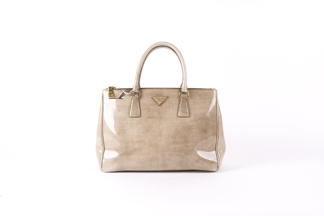 Prada "Spazzolato" Double Zip Tote