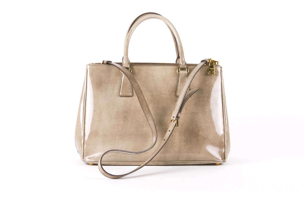 Prada "Spazzolato" Double Zip Tote