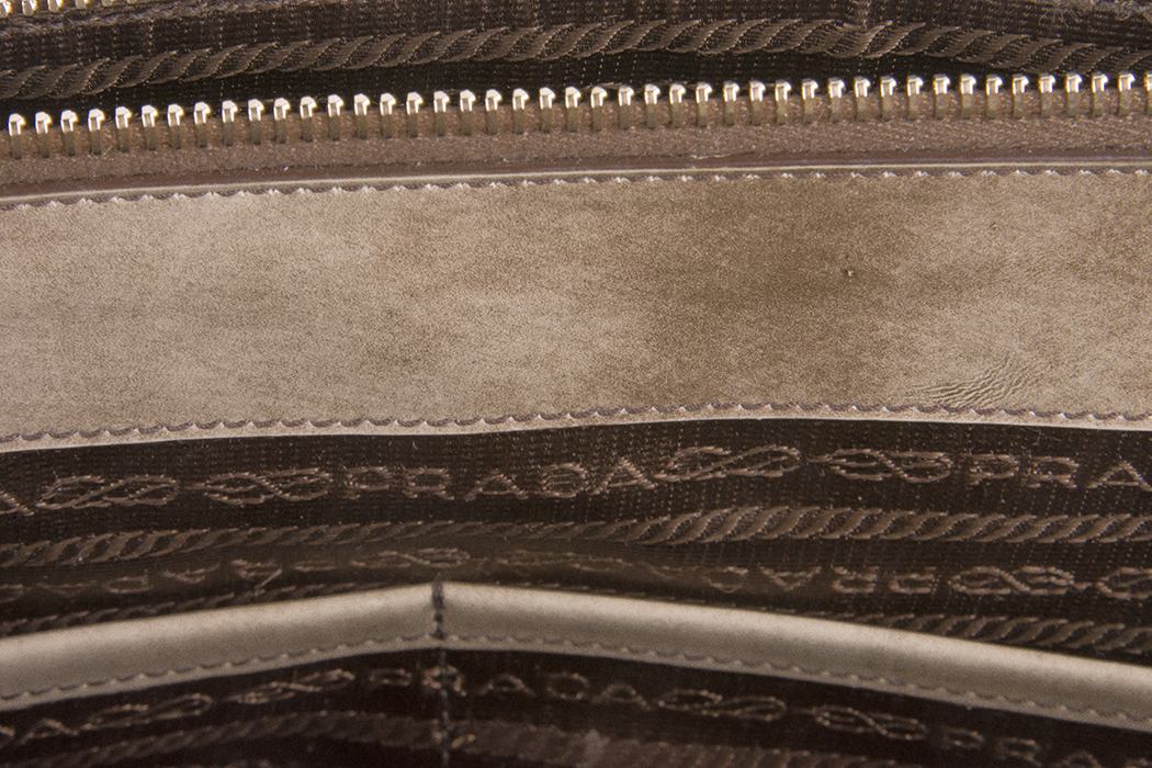 Prada "Spazzolato" Double Zip Tote