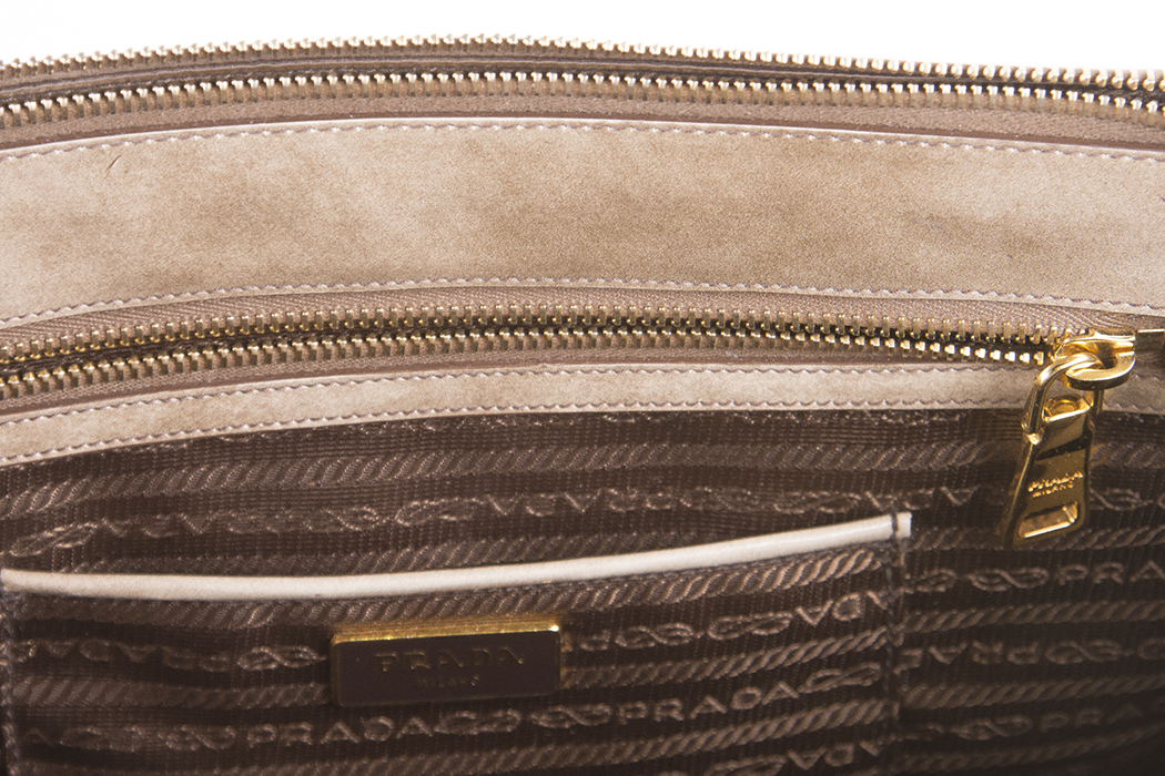 Prada "Spazzolato" Double Zip Tote