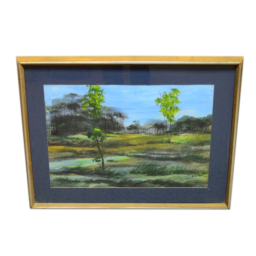 Original Acrylic Landscape Painting By Raymond Callebaut