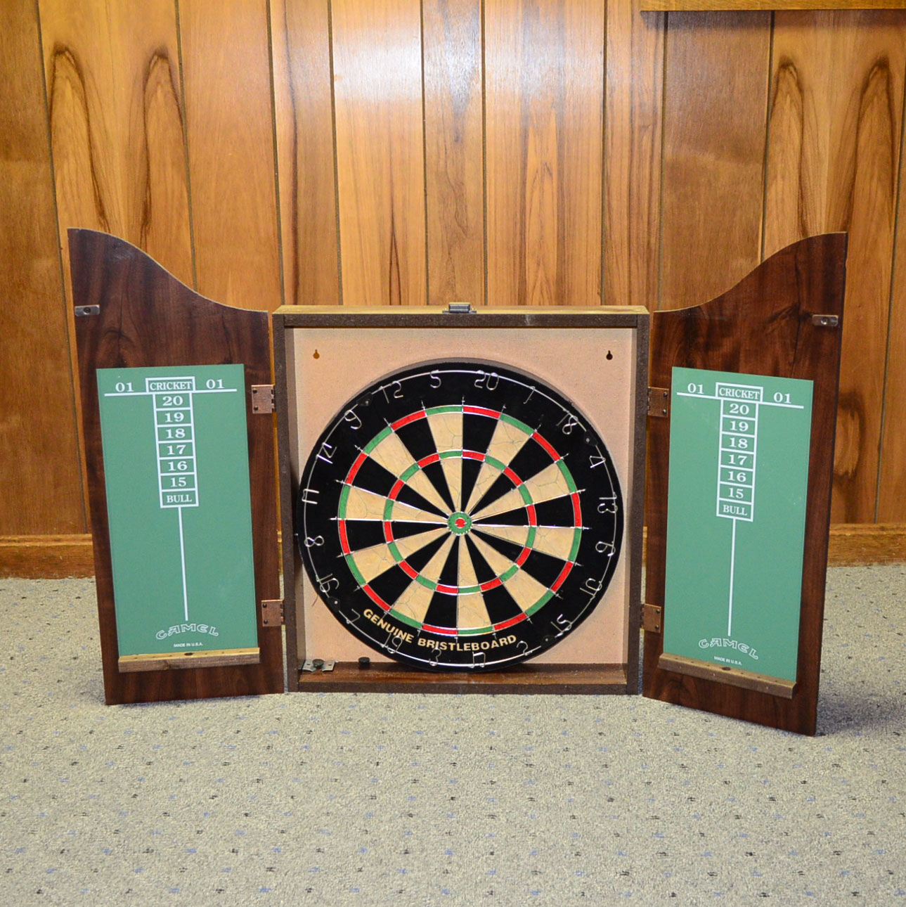 Joe Camel Branded Dartboard Cabinet