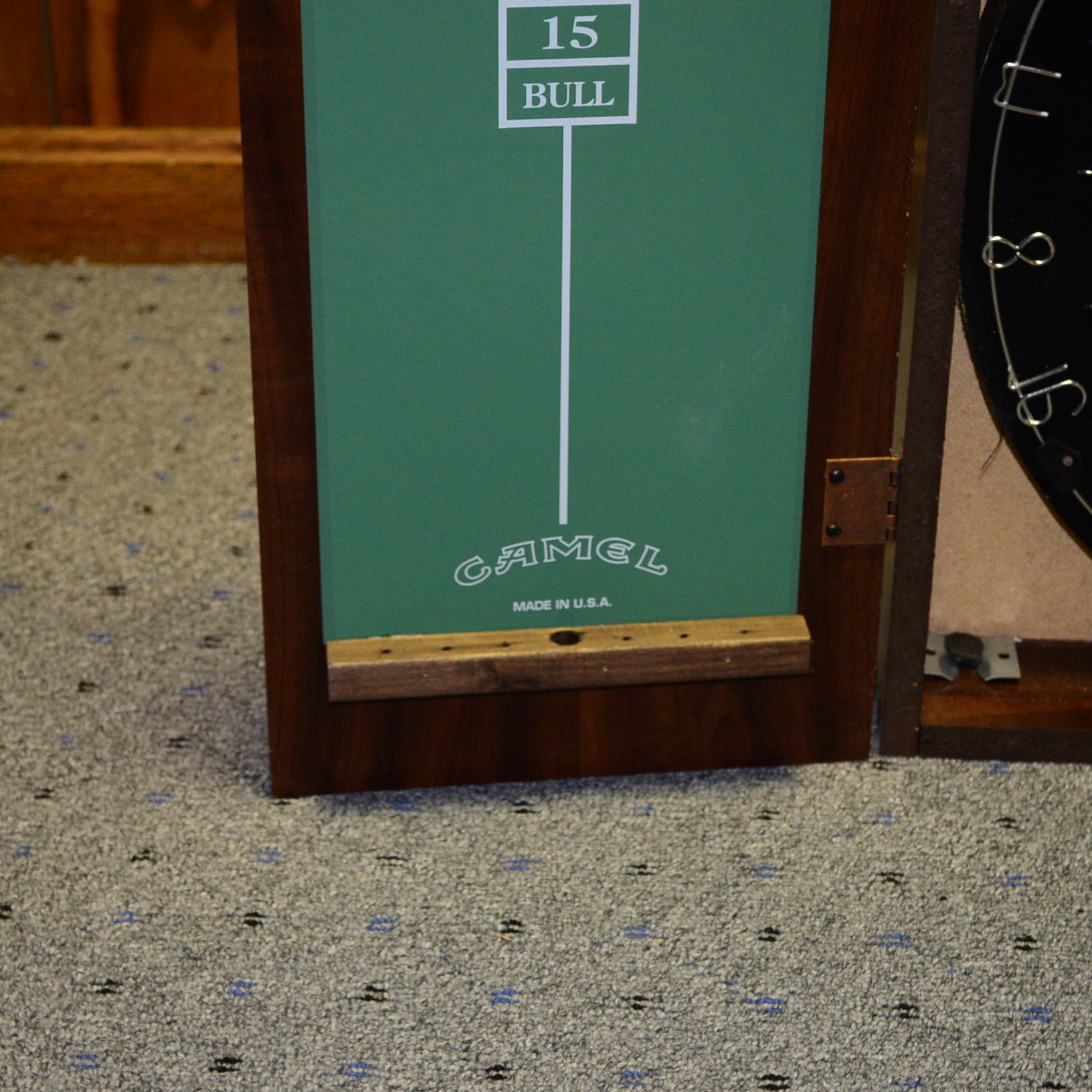 Joe Camel Branded Dartboard Cabinet