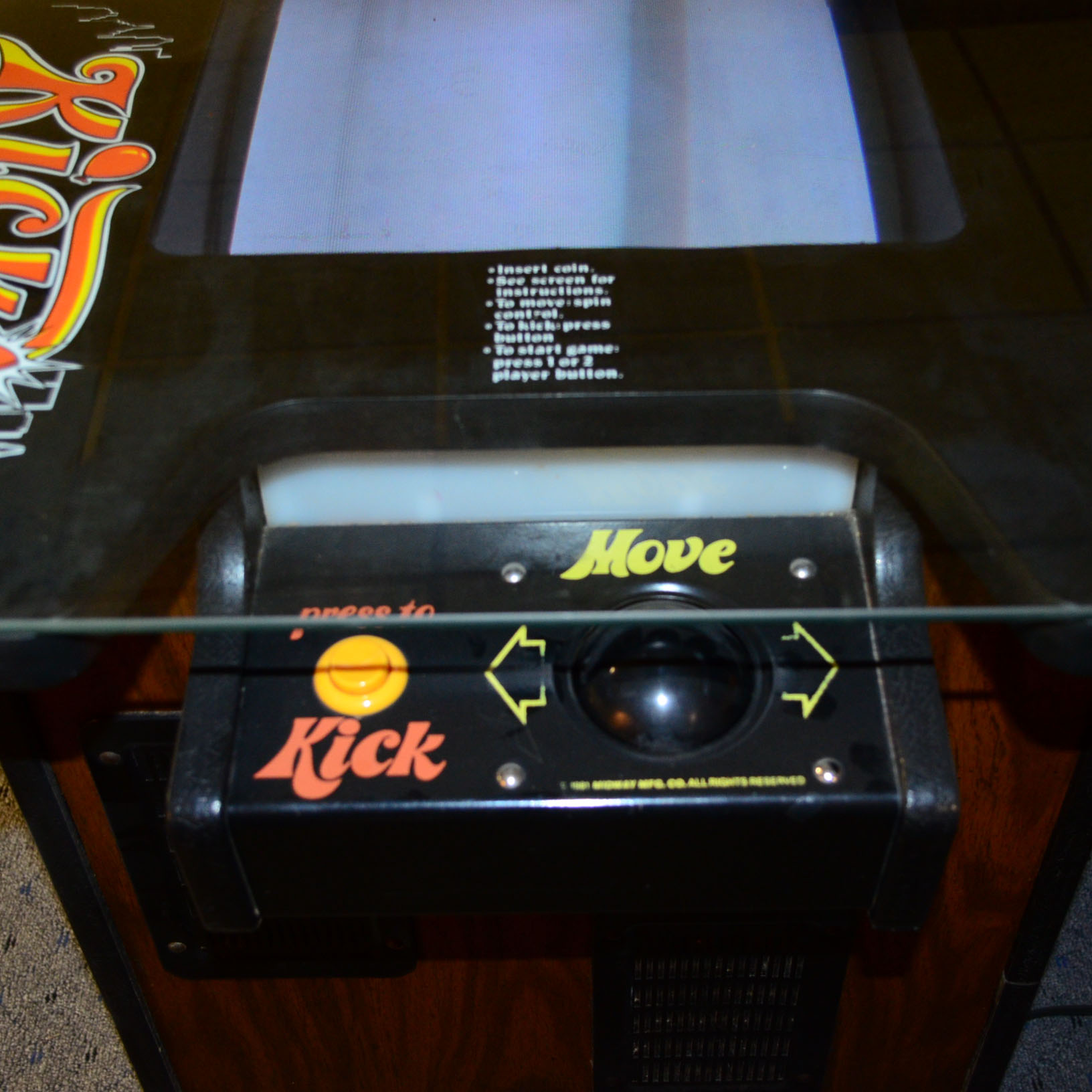 'Kick' Arcade Game Table by Midway