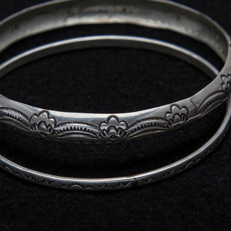 Pair of Sterling Silver Bracelets