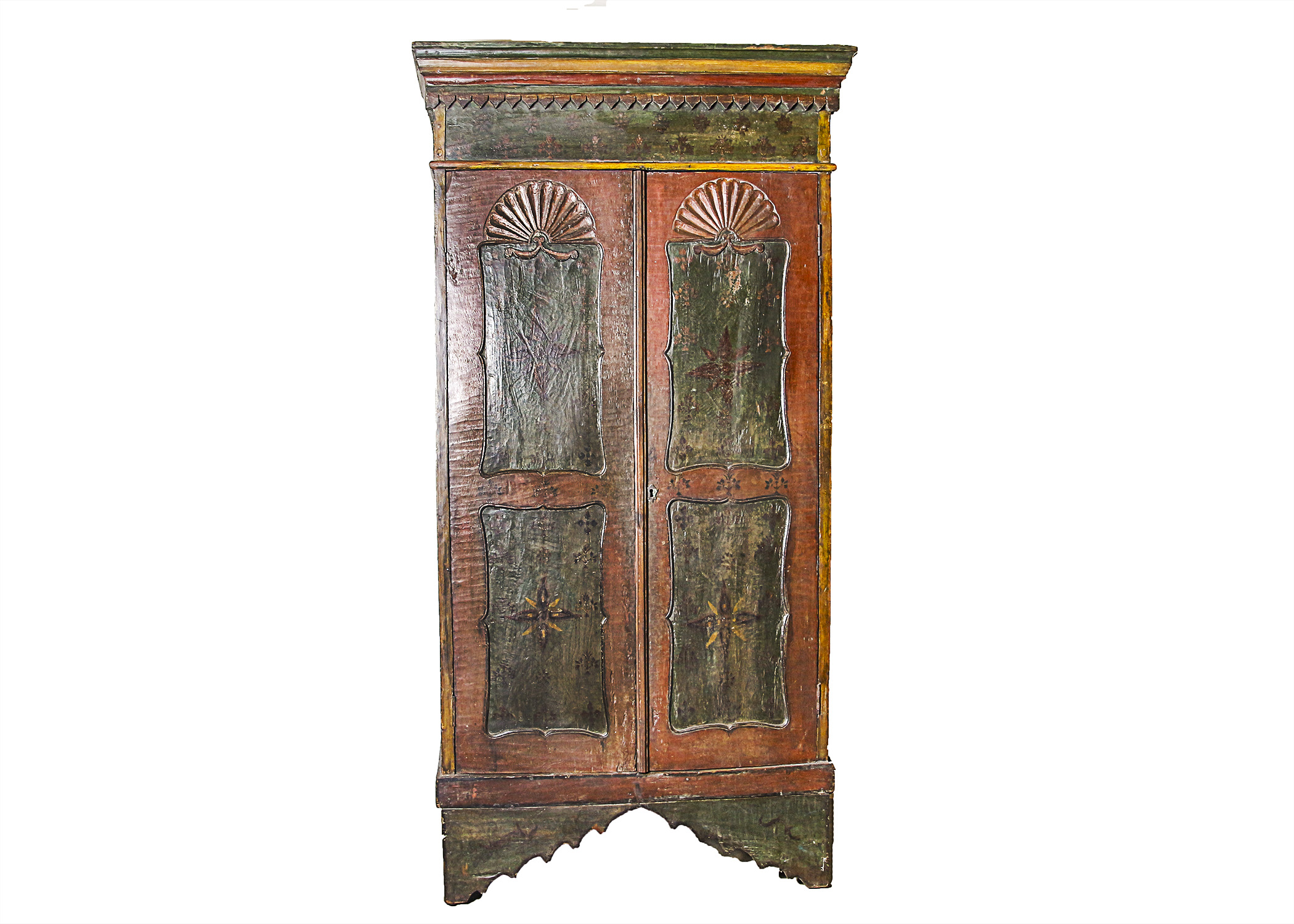 Large Antique Spanish Colonial Cabinet with Retrofitted TV Stand