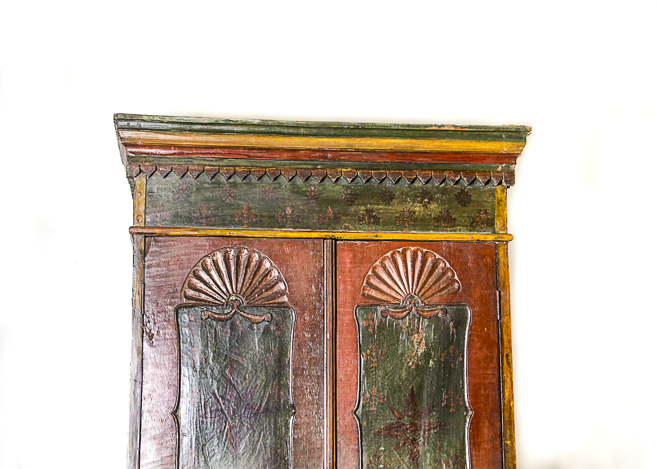 Large Antique Spanish Colonial Cabinet with Retrofitted TV Stand