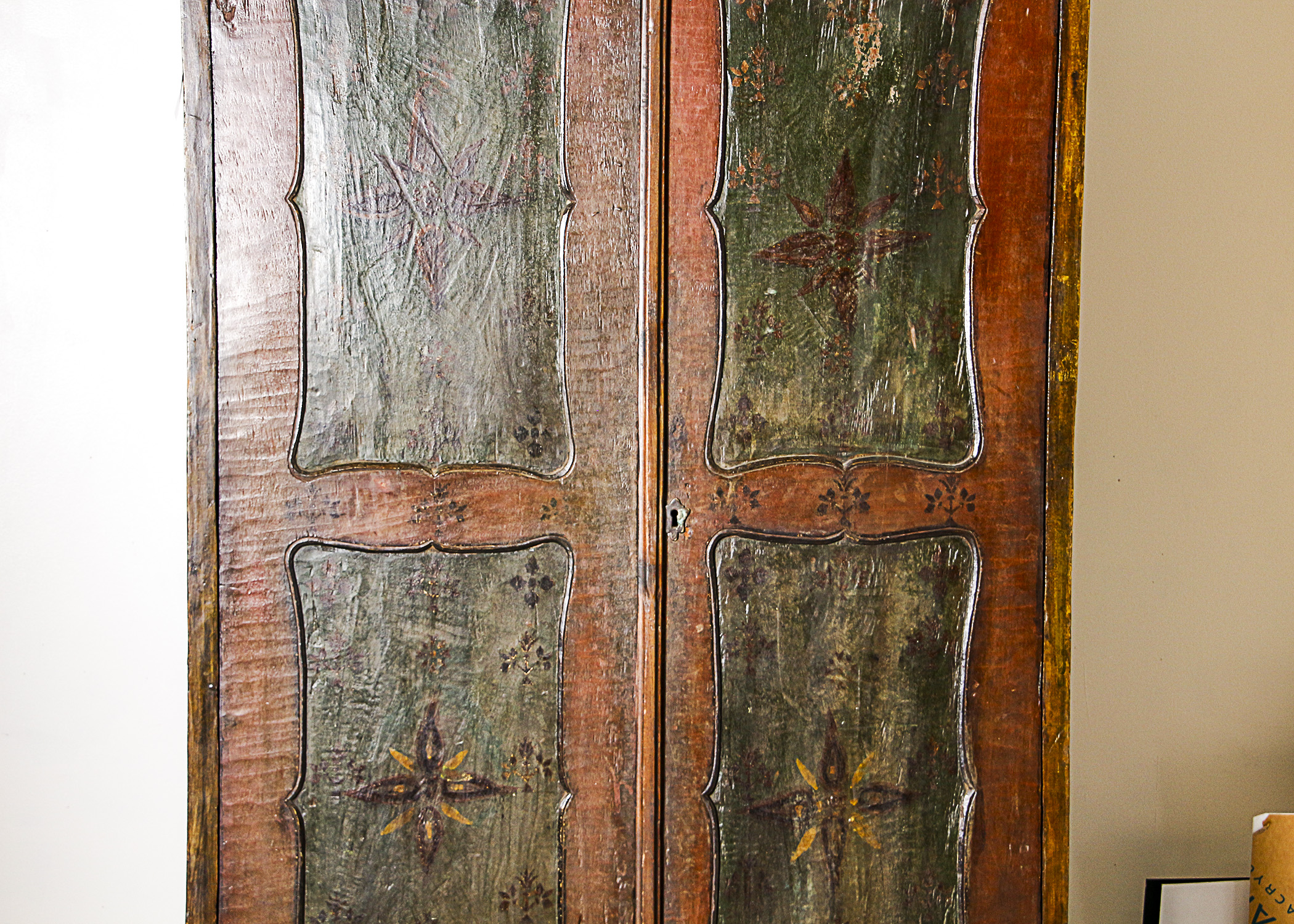 Large Antique Spanish Colonial Cabinet with Retrofitted TV Stand