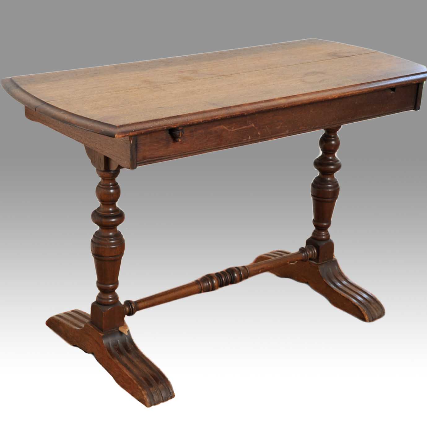 Antique Trestle Console Table