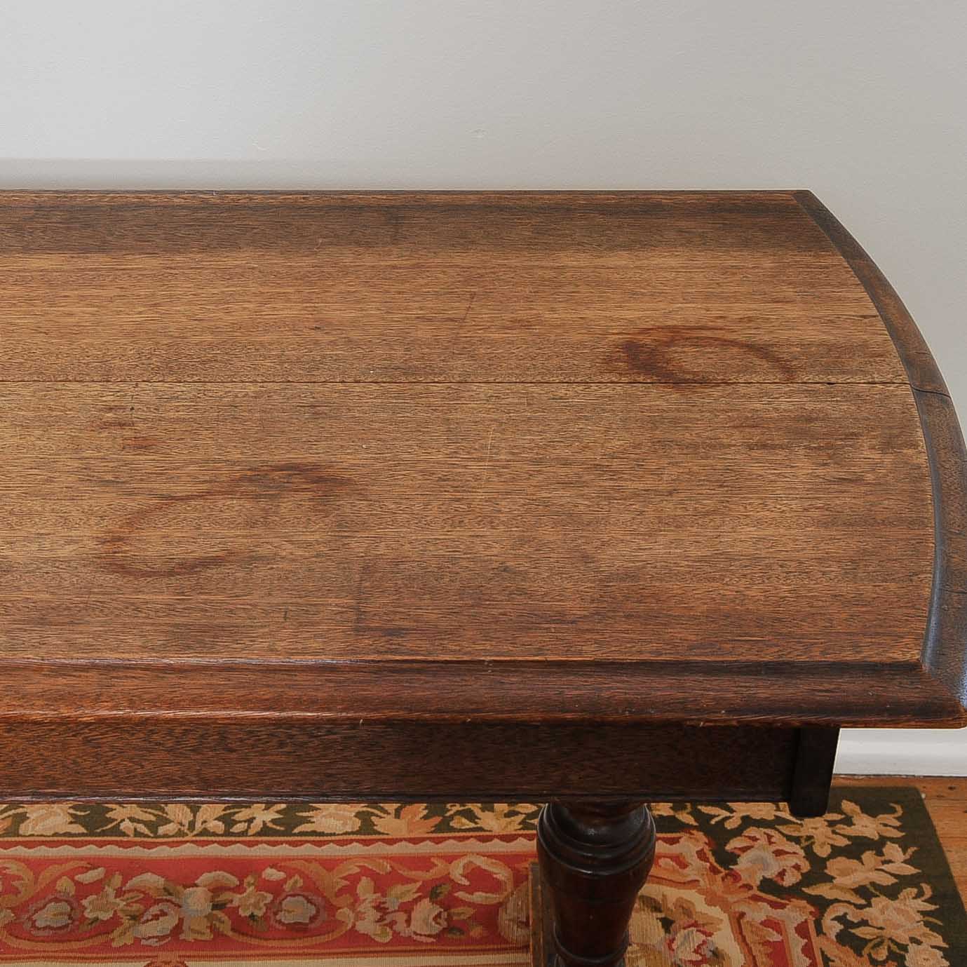 Antique Trestle Console Table