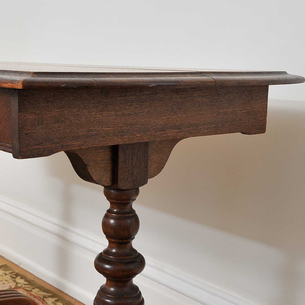 Antique Trestle Console Table
