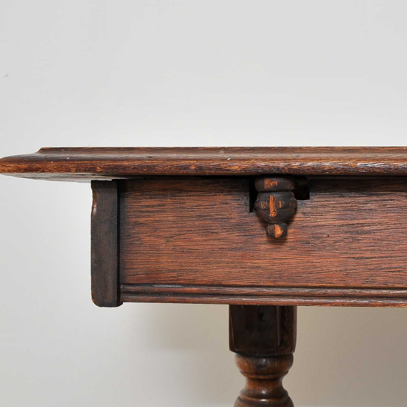 Antique Trestle Console Table