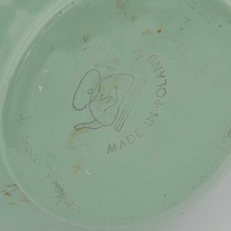 Vintage Polish Painted Metal Teapot