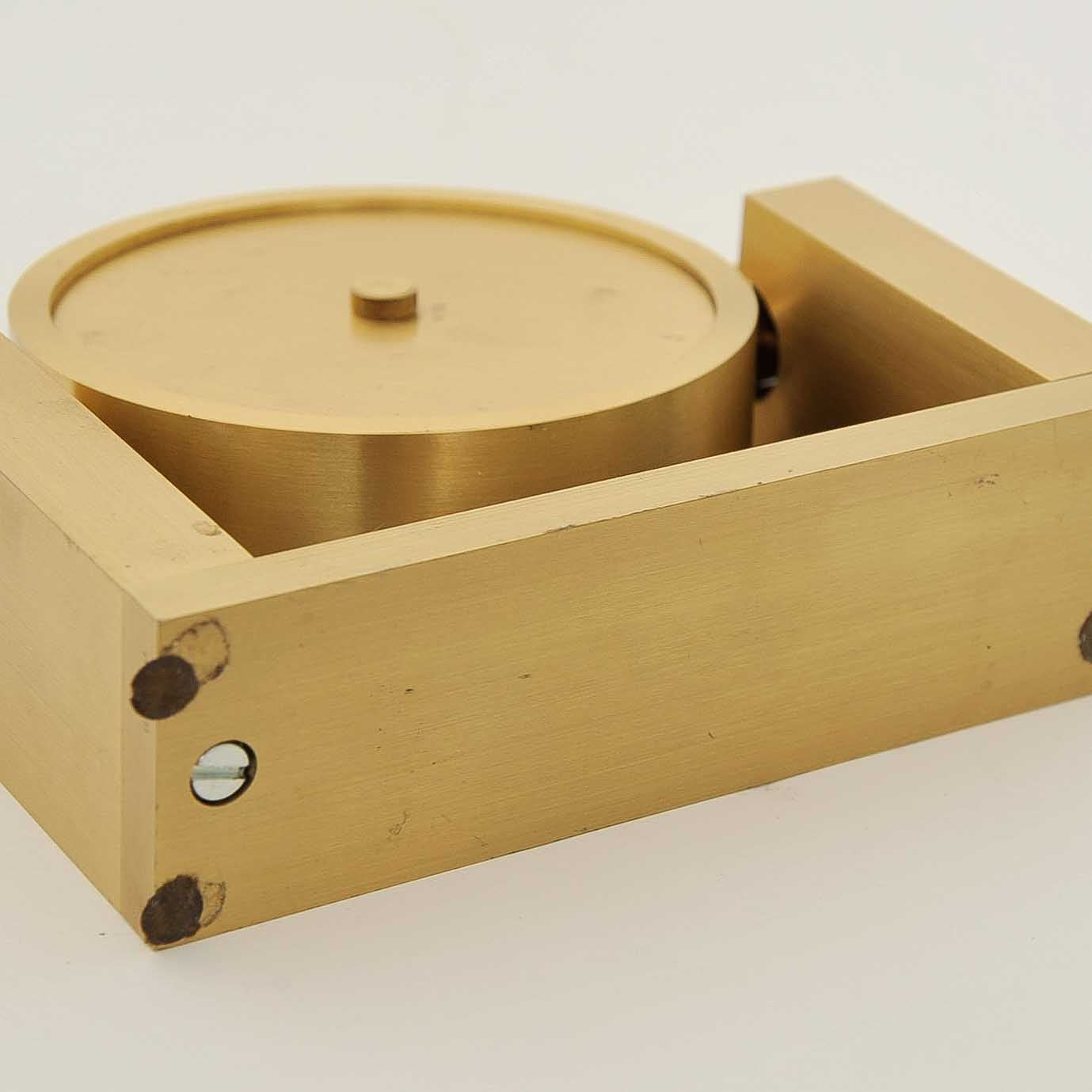 Tiffany & Co. Brass Desk Clock