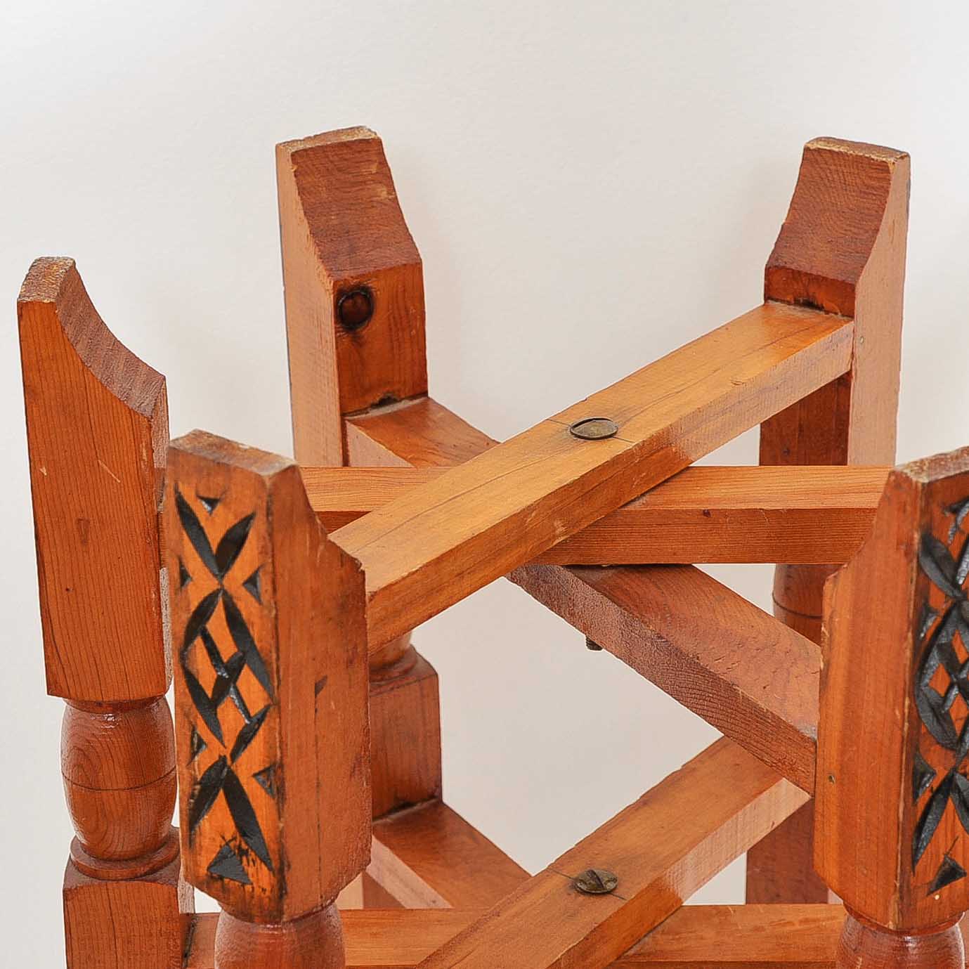 Moroccan Brass Tray Table