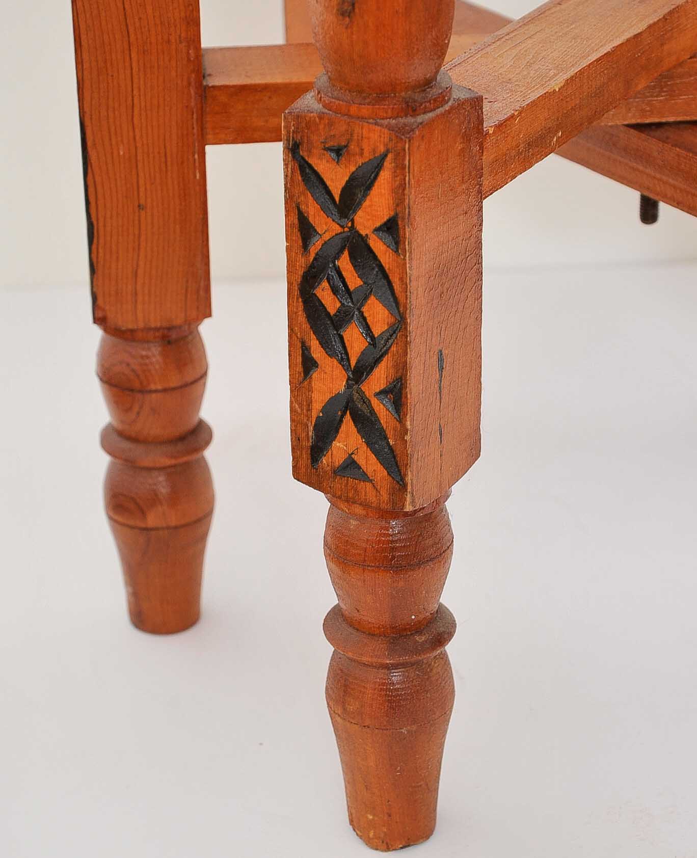 Moroccan Brass Tray Table