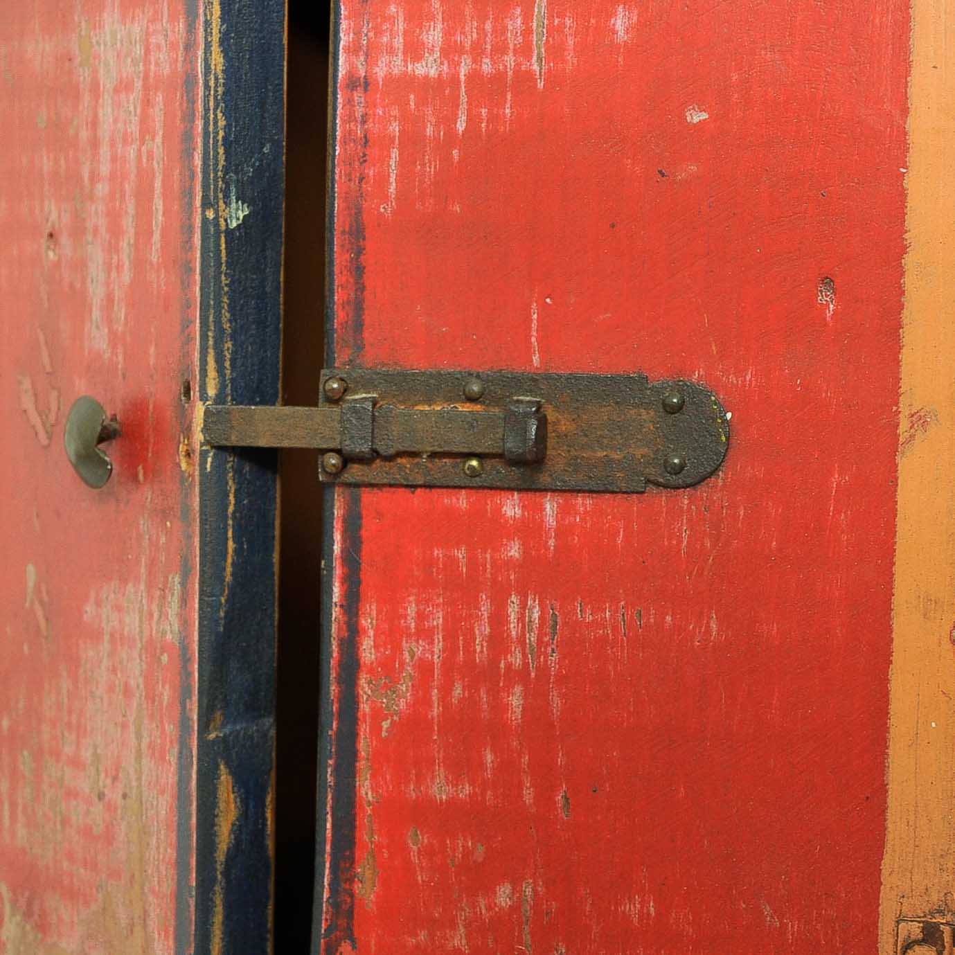 Distressed Painted Wood Nicho