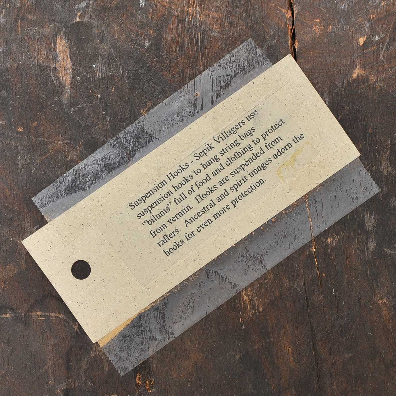 Carved Sepik Suspension Hook