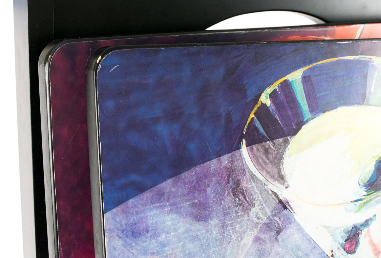 Collection of Television Trays and Stand