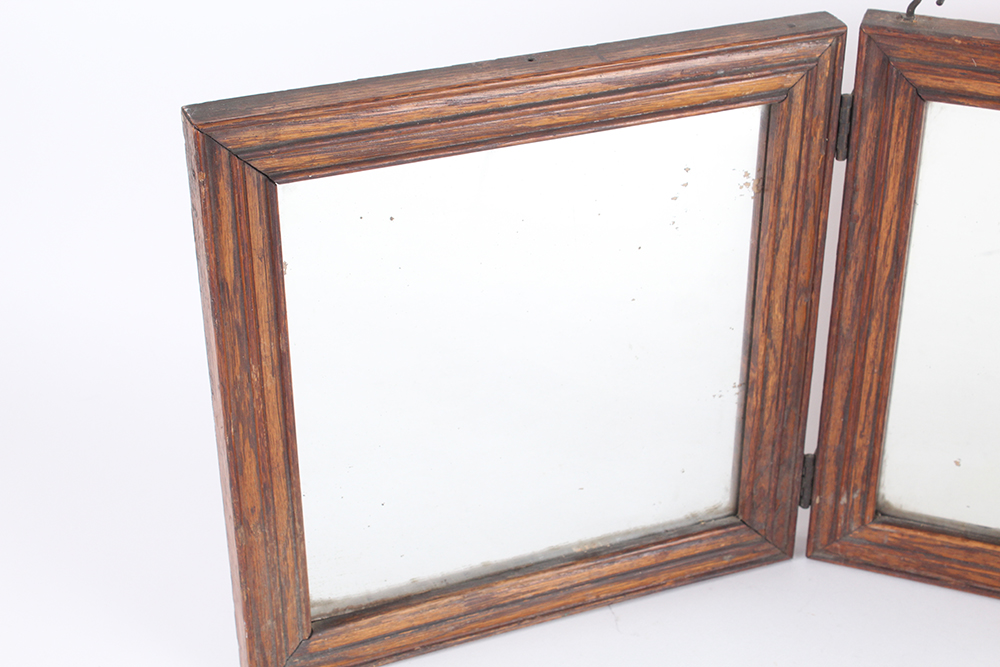Antique Folding Wall Mirror