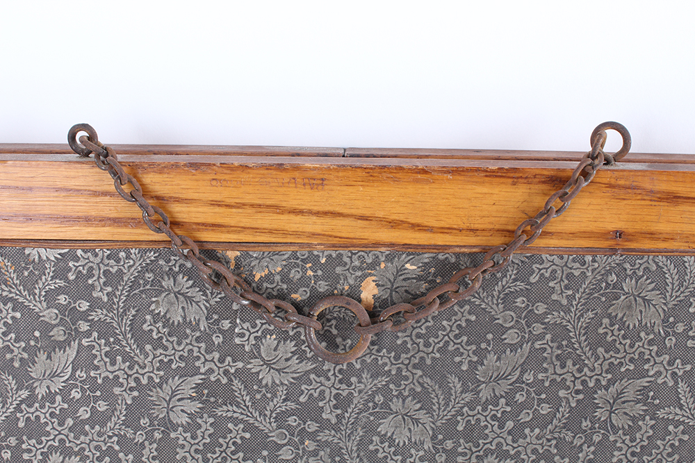 Vintage Folding Mirror with Standing and Mounting Capabilities