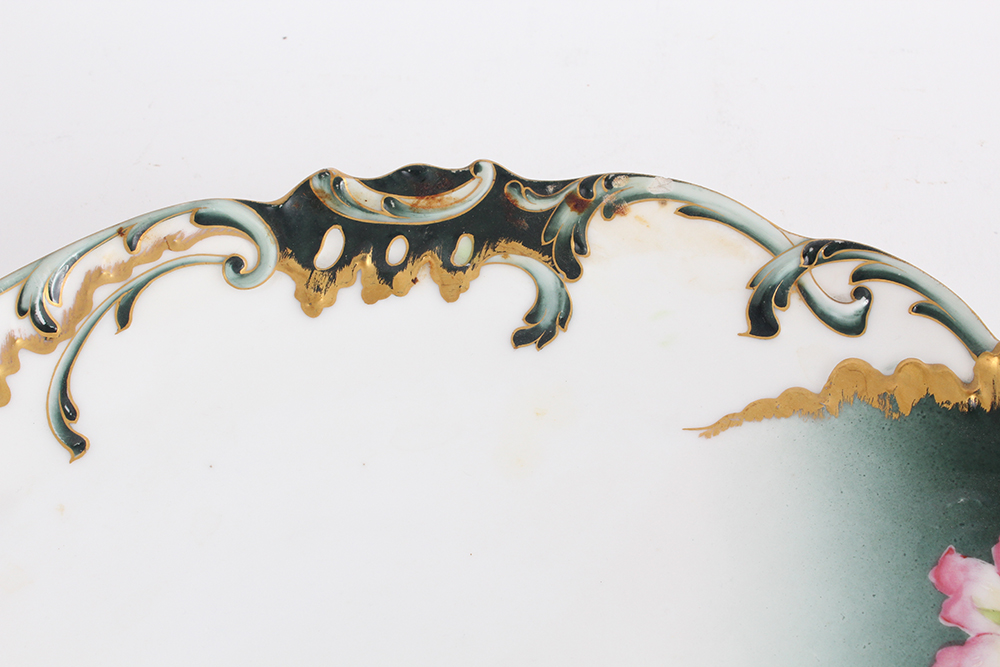 Anitque Decorative Plates Including Tressemann & Vogt and Délinieres and Co. Limoges France Plates