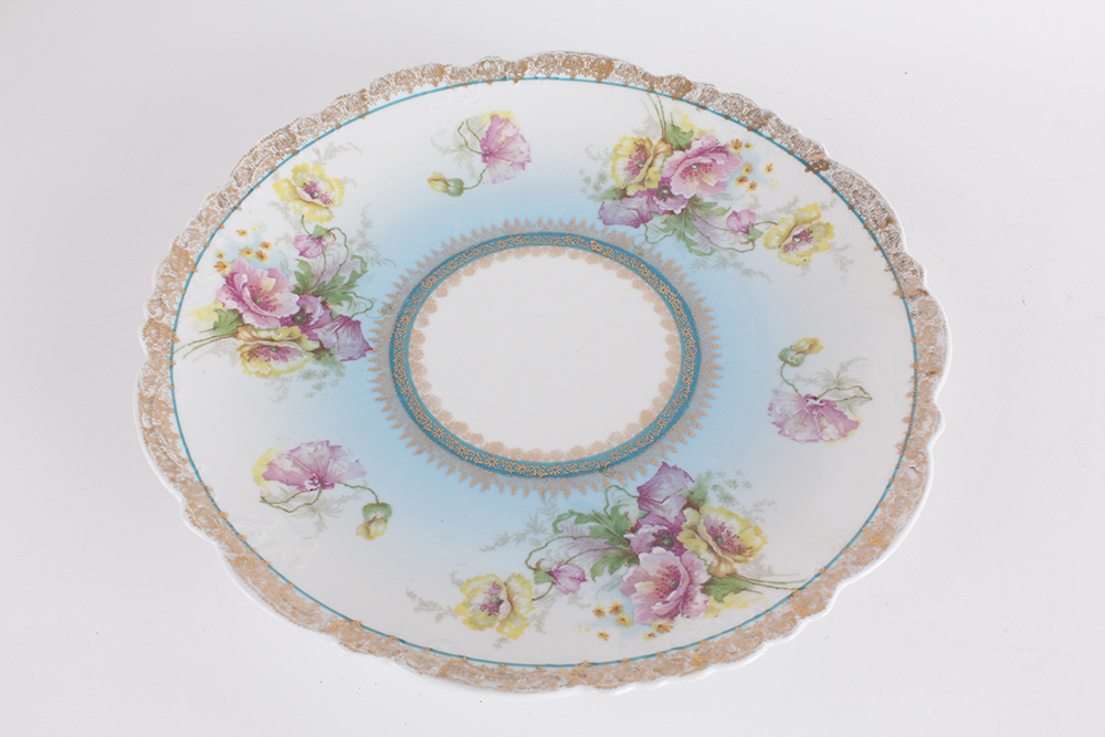 Anitque Decorative Plates Including Tressemann & Vogt and Délinieres and Co. Limoges France Plates