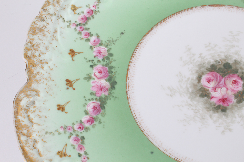 Anitque Decorative Plates Including Tressemann & Vogt and Délinieres and Co. Limoges France Plates