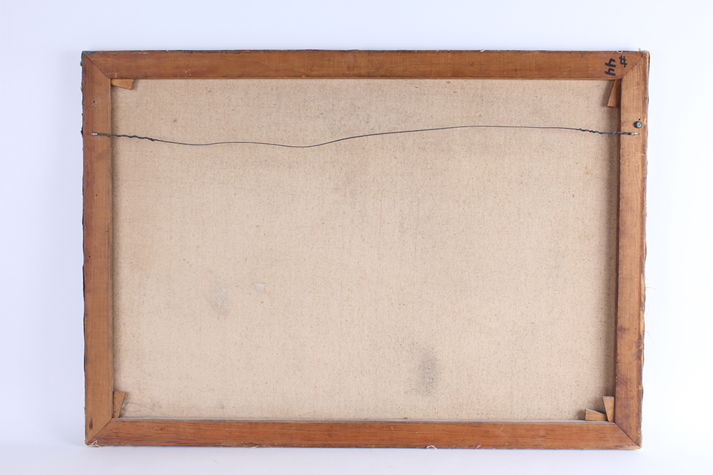 Original Oil on Canvas Painting of Boy with Goat