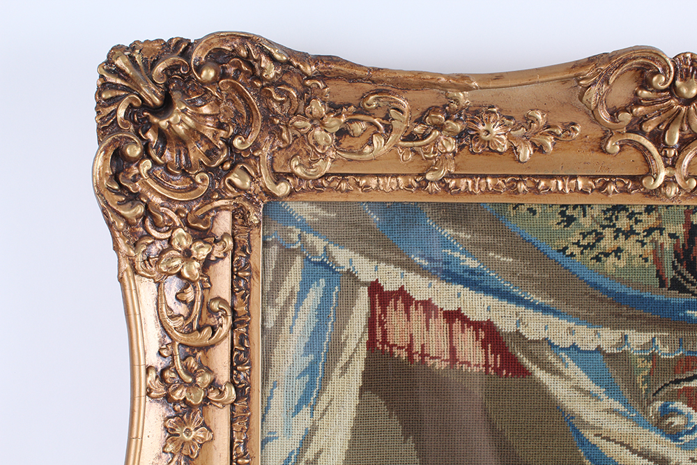 Framed Wool on Canvas Tapestry of Biblical Jacob