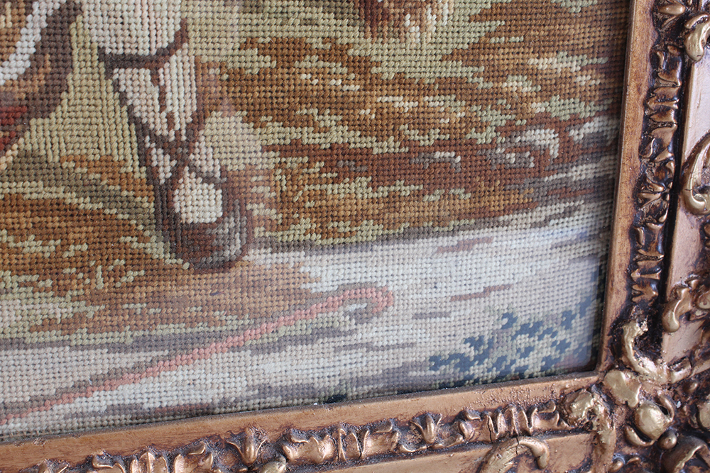 Framed Wool on Canvas Tapestry of Biblical Jacob