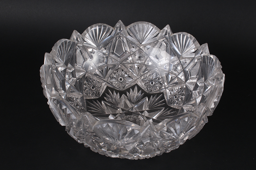 Pair of American Brillian Cut Crystal Decorative Bowls