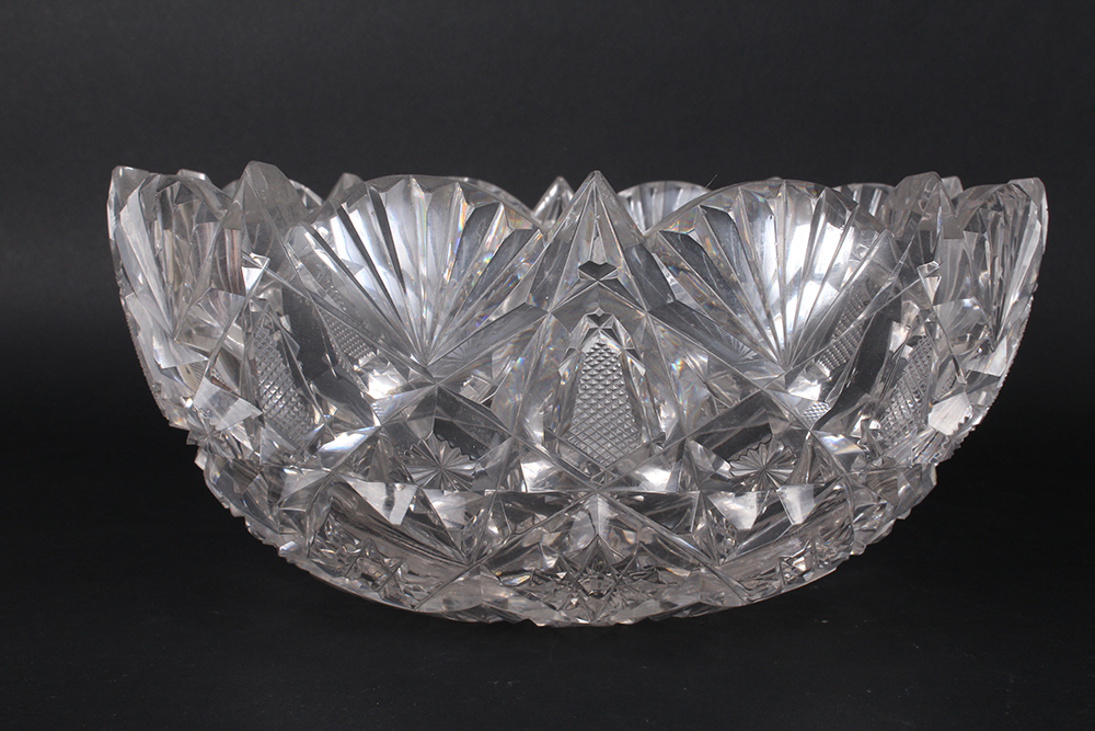 Pair of American Brillian Cut Crystal Decorative Bowls