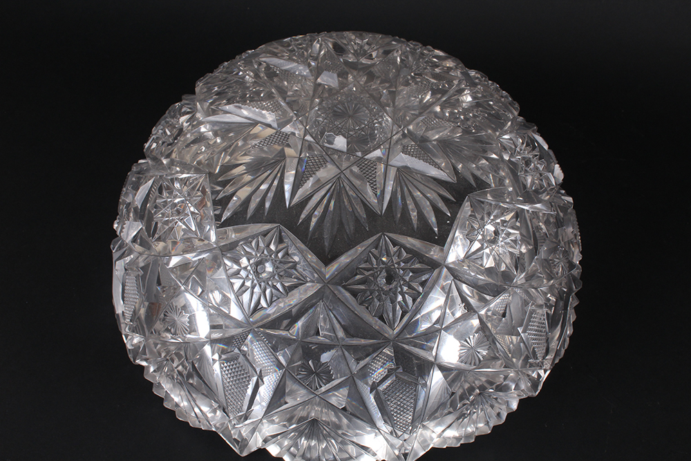 Pair of American Brillian Cut Crystal Decorative Bowls