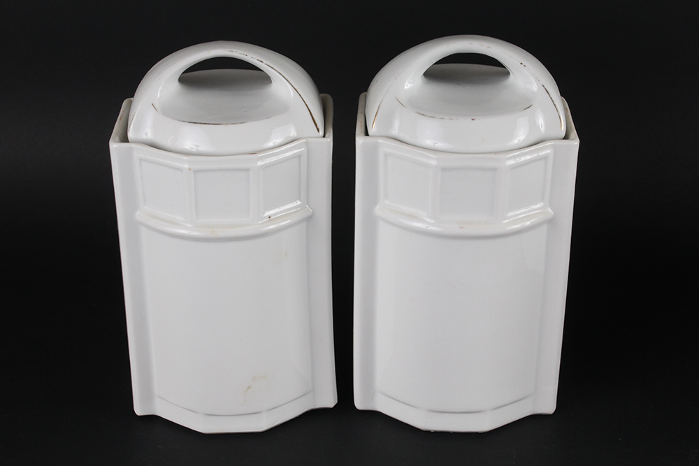 German Porcelain Kitchen Canisters