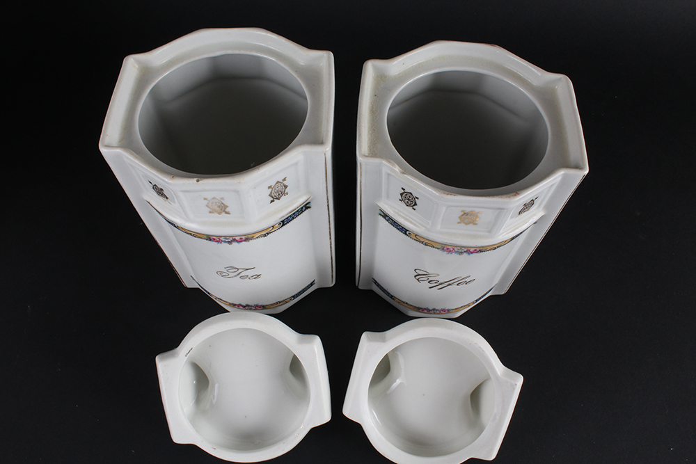 German Porcelain Kitchen Canisters
