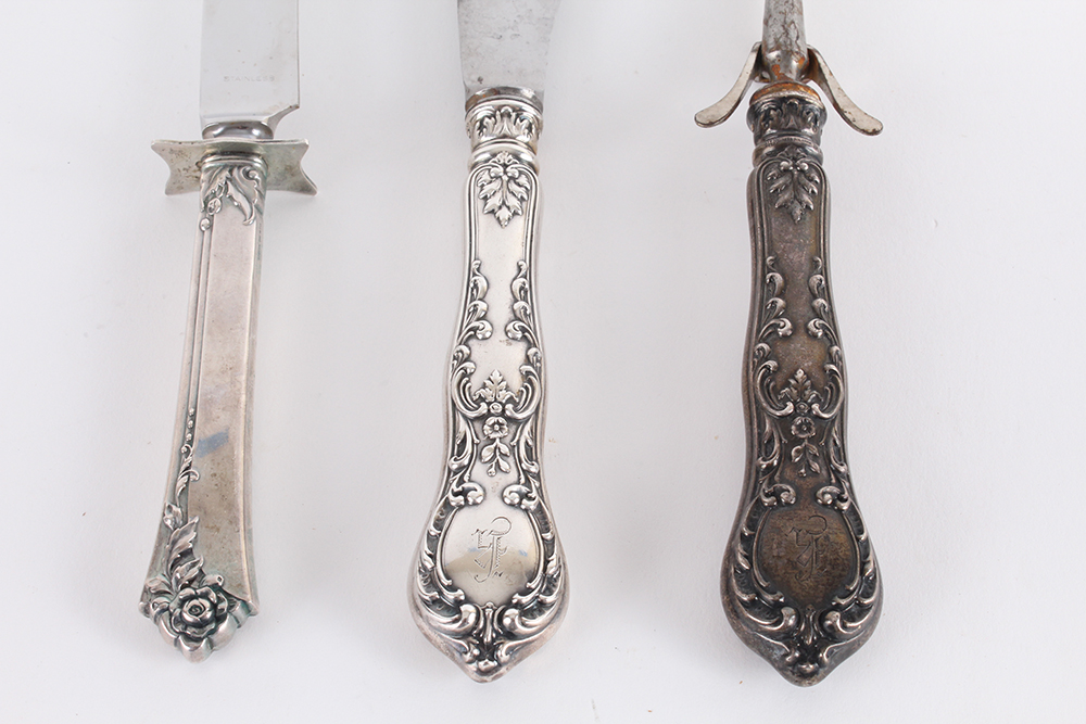 Sterling Silver Handled Carving Set
