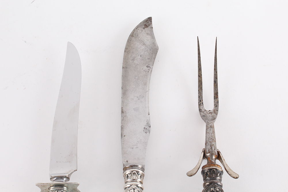 Sterling Silver Handled Carving Set